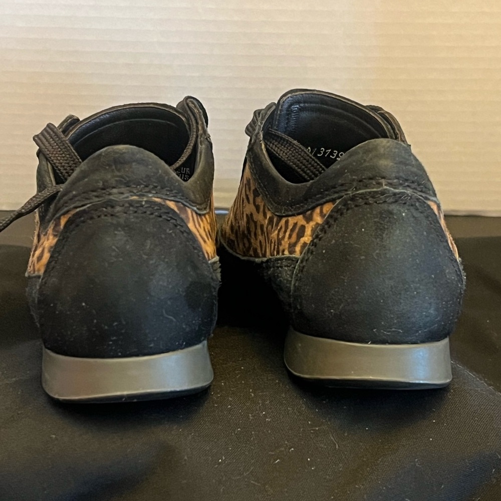 8.5 Mephisto Bretta Leopard Print Leather Sneakers - Picture 6 of 7